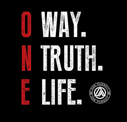 One Way, One Truth, One Life Unisex Jersey Tee