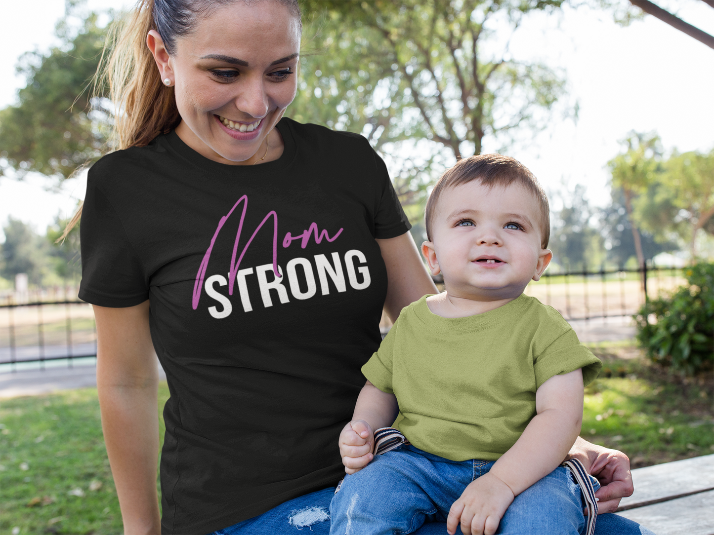 Mom Strong Unisex Jersey Tee