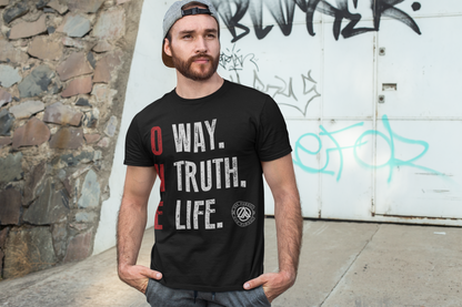 One Way, One Truth, One Life Unisex Jersey Tee