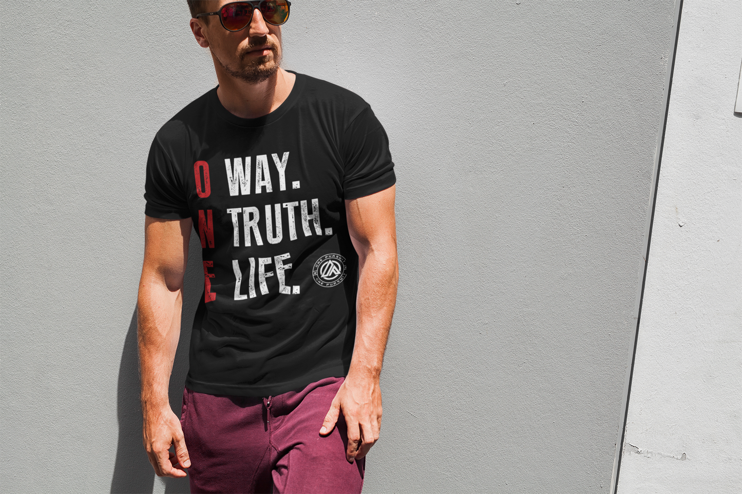 One Way, One Truth, One Life Unisex Jersey Tee